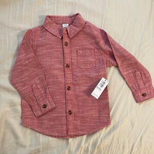 Old Navy 18-24 months red boys button down.